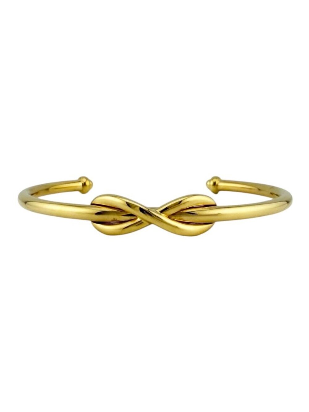 Tiffany & Co Infinity Calf Bangle 18k Gold Bracelet
